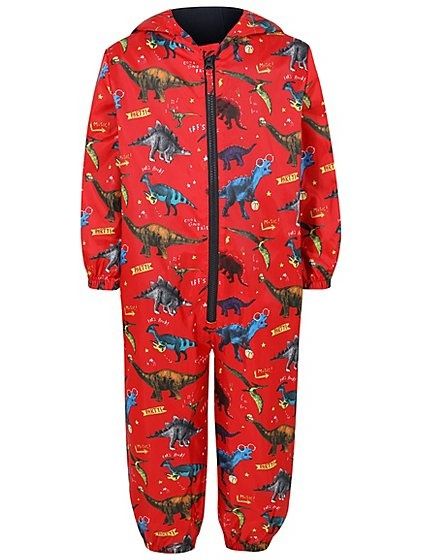 Дитячій комбінезон дощовик грязепруф на хлопчика 2-3роки прінт динозав