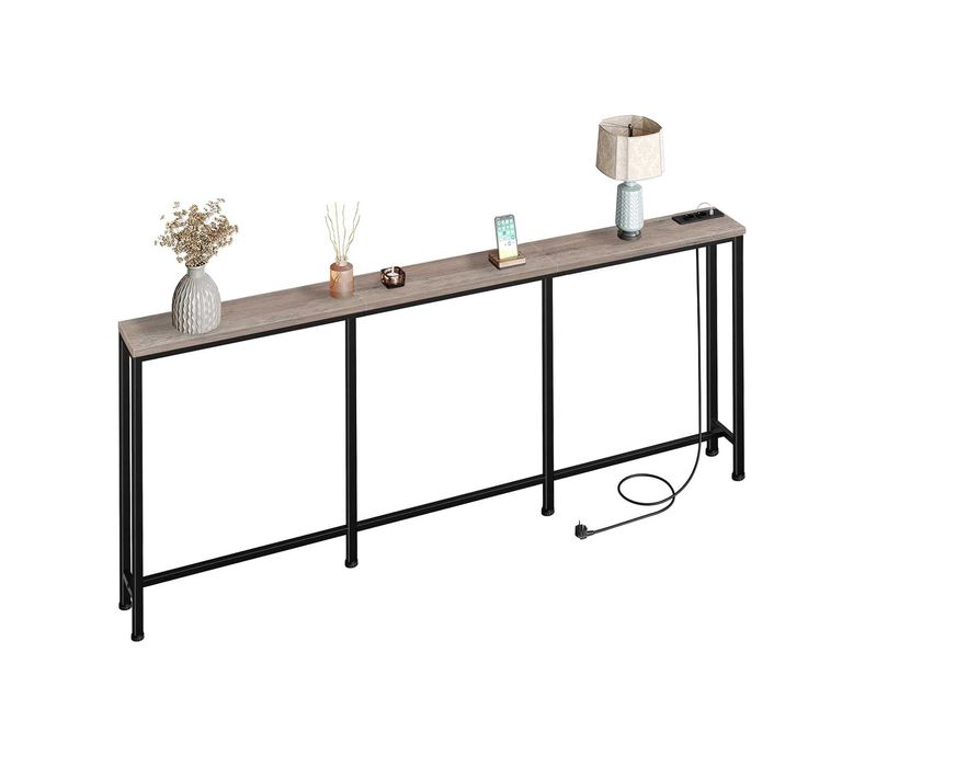 Nowy stolik konsolowy / konsola / półka / USB / 200x18x82cm / W860!