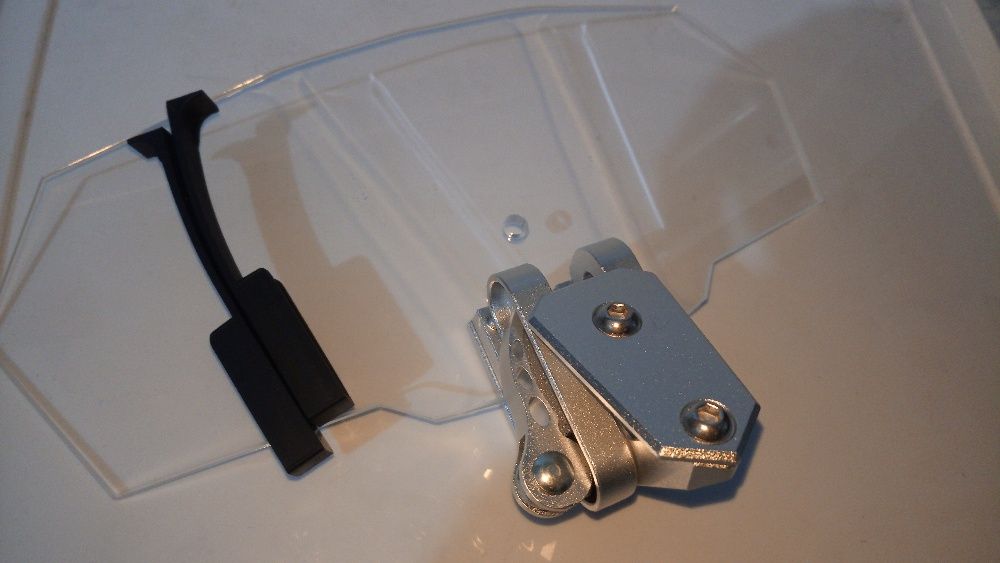 Defletor vento acrescento viseira moto universal deflector para mota