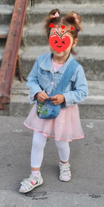 Нарядное платье с джинсовым пиджачком