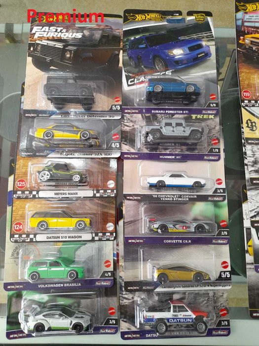 Miniaturas Hotwheels premium e silver series 5€ até 12,50€