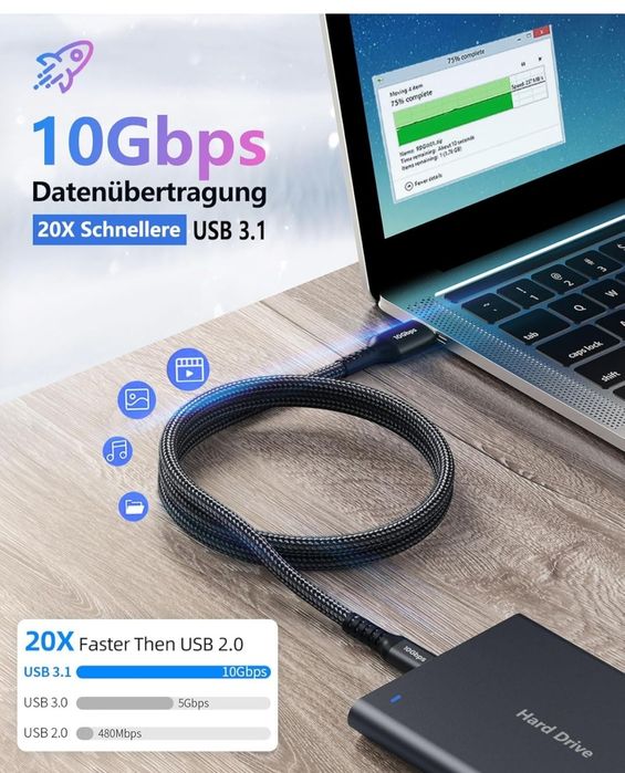 Kabel USB typu C