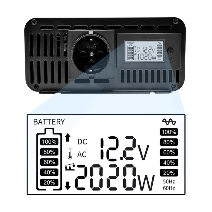 Інвертор DATOUBOSS 12-220v 2000w