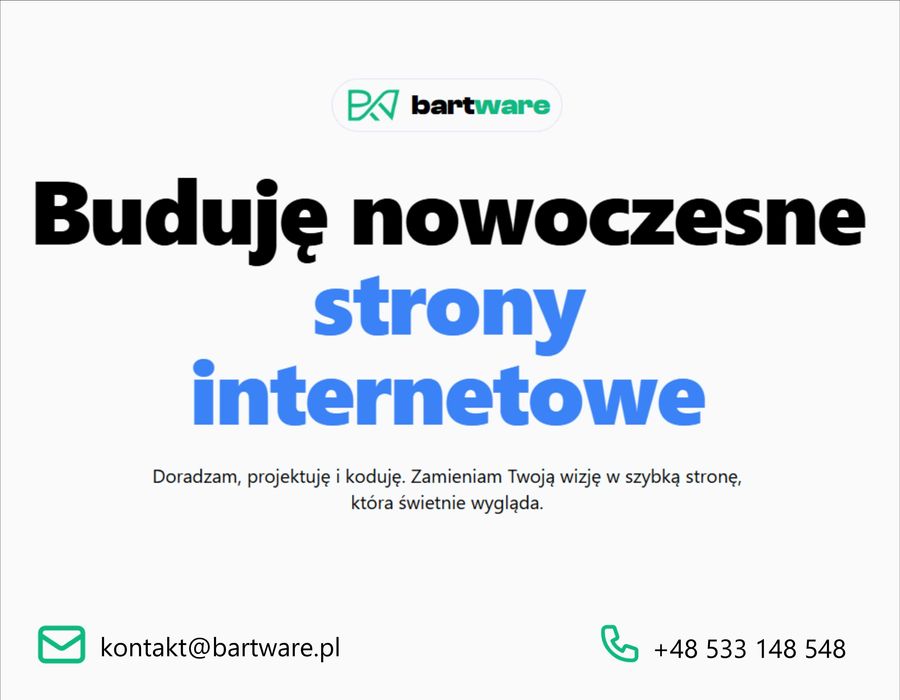 Nowoczesna Strona WWW dla Twojej Firmy | Szybko i Responsywnie