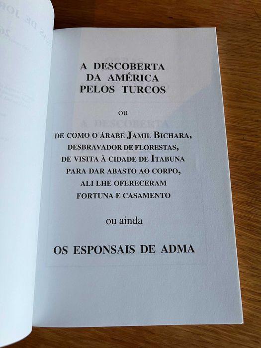 A Descoberta da América pelos Turcos      JORGE AMADO