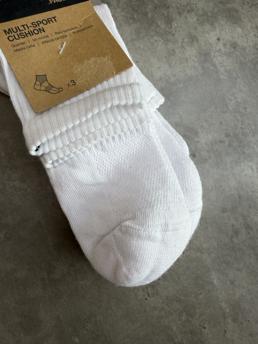 The north face multi sport cush quarter socks white шкарпетки