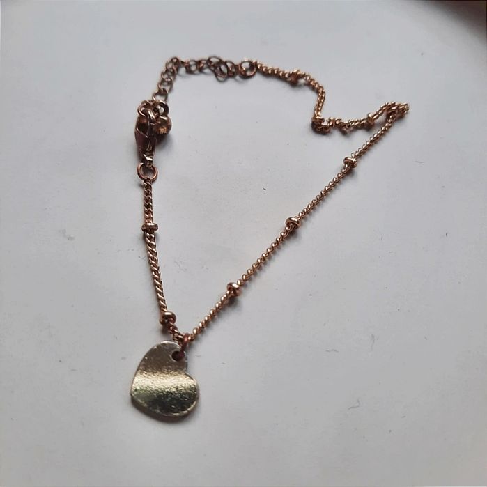 Złota bransoletka z serduszkiem, APART