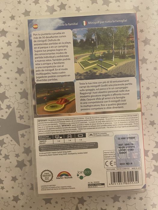 Jogo 3D mini golf para Nintendo Switch
