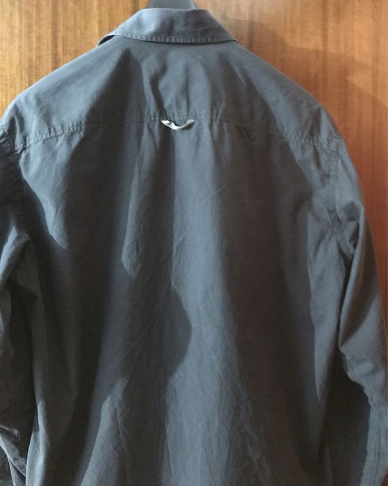 Camisa desportiva Zegna Sports preta desbotada