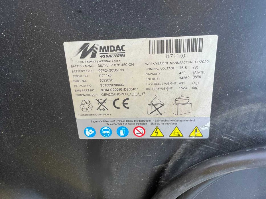 Wózek widłowy Hyster J2.5XN Standard 3,39 M Przesuw Kabina Li-Ion 2020 rok
