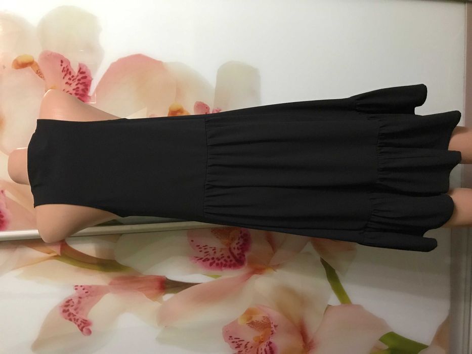 Красивое нарядное вечернее платье zara с вышивкой бабочка из жемчуга