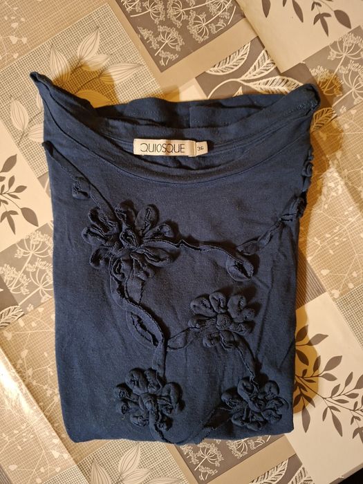 Bluzka 3/4 rękaw vintage