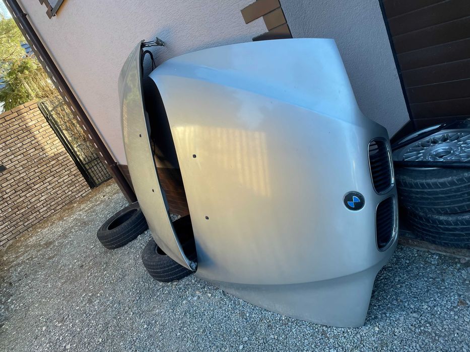 Bmw 5 e39 maska klapa przód kompletna arktissilber 309/7 titansilber