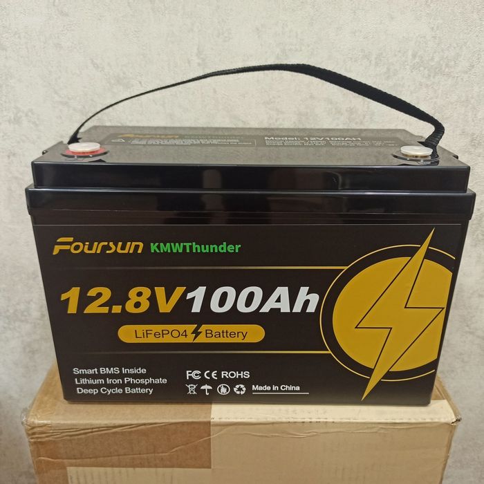Акумулятор LiFePO4 Foursun 12 В, 100 Ач (1280 Втч)