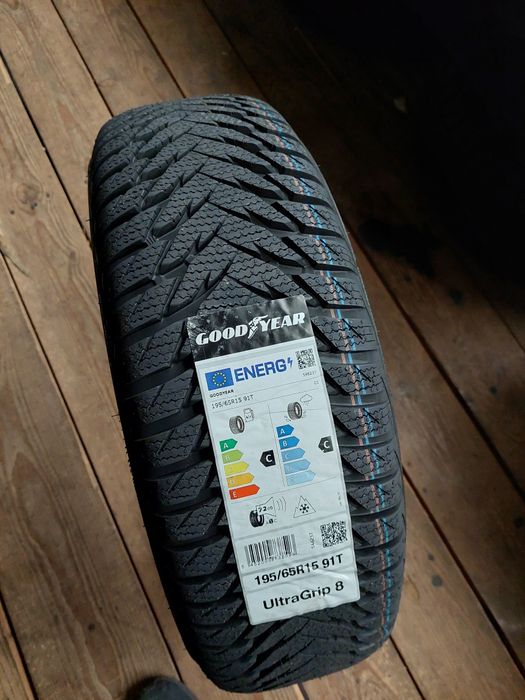 NOWE opony zimowe 195/65R15 Goodyear Ultragrip 8 WYSYŁKA