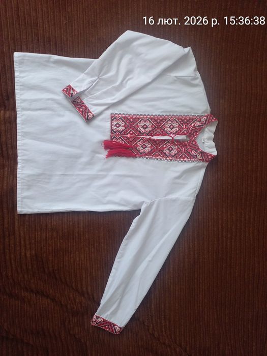 Вишита сорочка вишиванка на хлопчика 134-142 см