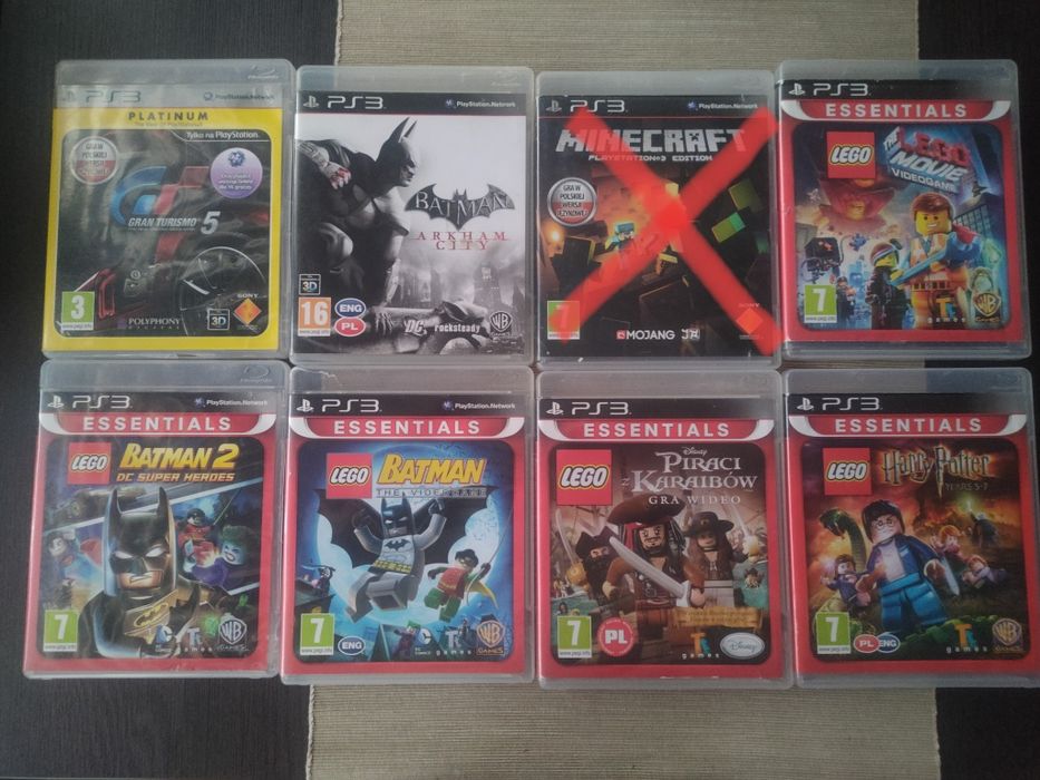 7 gier zestaw PS3 LEGO Batman gran turismo  dla dzieci