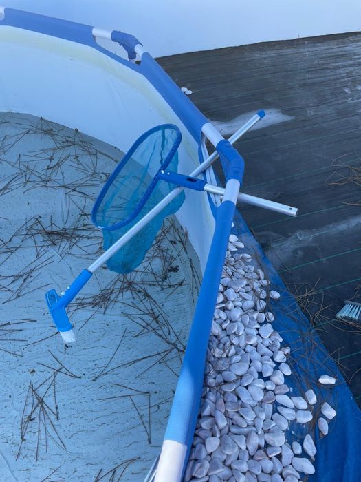 Piscina Steel Pro tubular circular 305x76cm + bomba e filtro