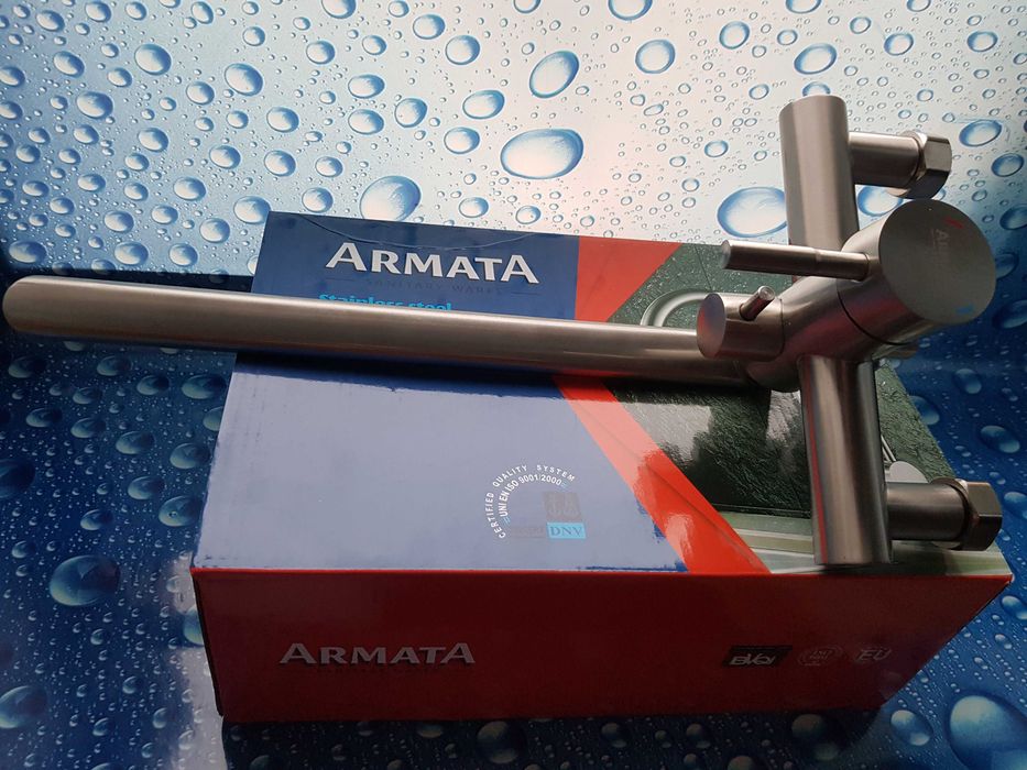 Смеситель змiшувач для ванны из нержавеющий стали ARMATA SUS-006 EURO