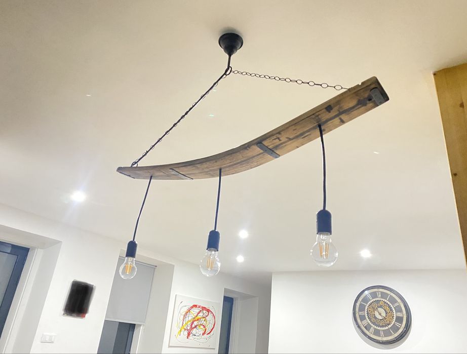 Lustre artesanal /candeeiro de teto