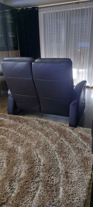 Komplet wypoczynkowy skórzany