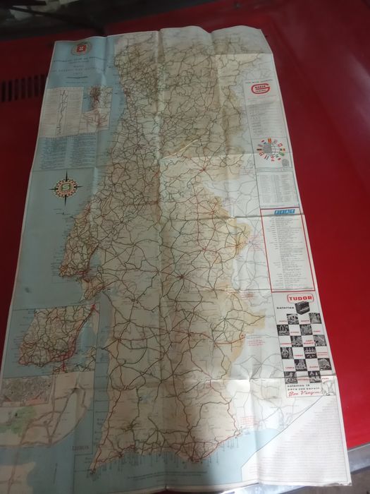 Mapa Portugal ACP 1971! Bonança Sacor!