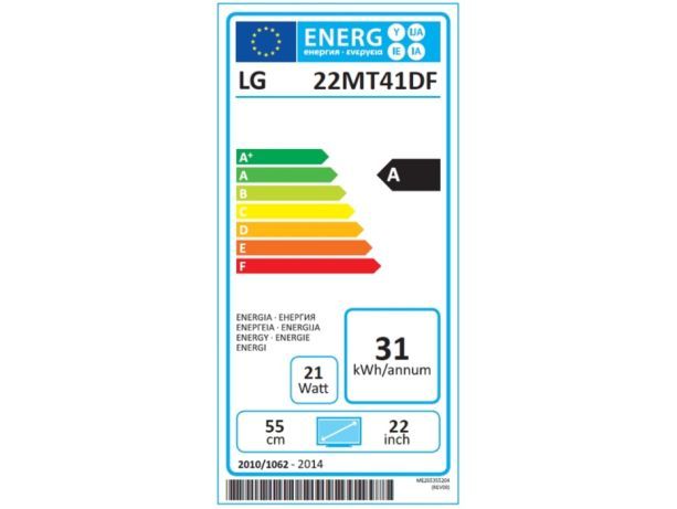 tv LG 22MTV41DF preto