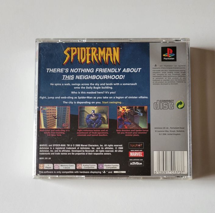 Spiderman PS1 pal uk completo