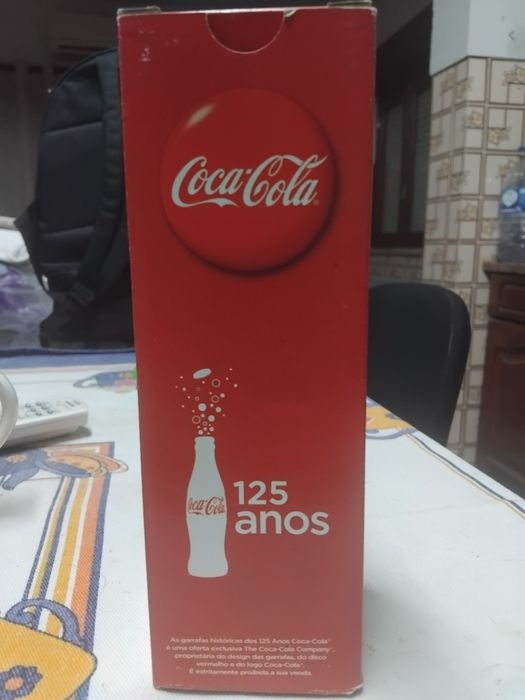 Garrafa coca cola comemorativa 125 anos