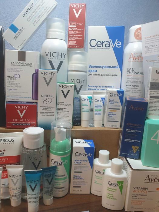 набір  косметика Vichy  La Roche-Posay Avene CeraVe