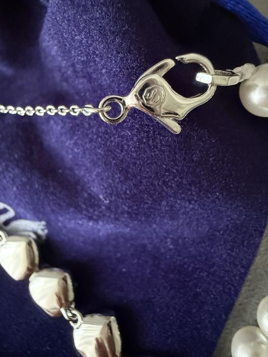 Naszyjnik kolia choker swarovski ariana perly