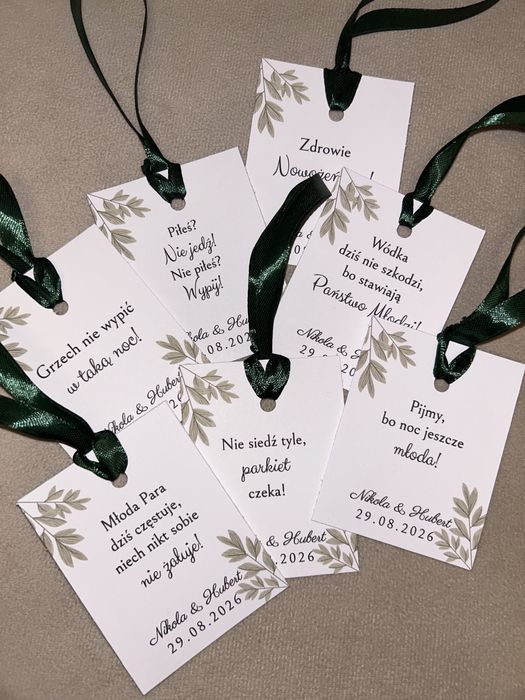 Zawieszki na alkohol butelkowa zieleń