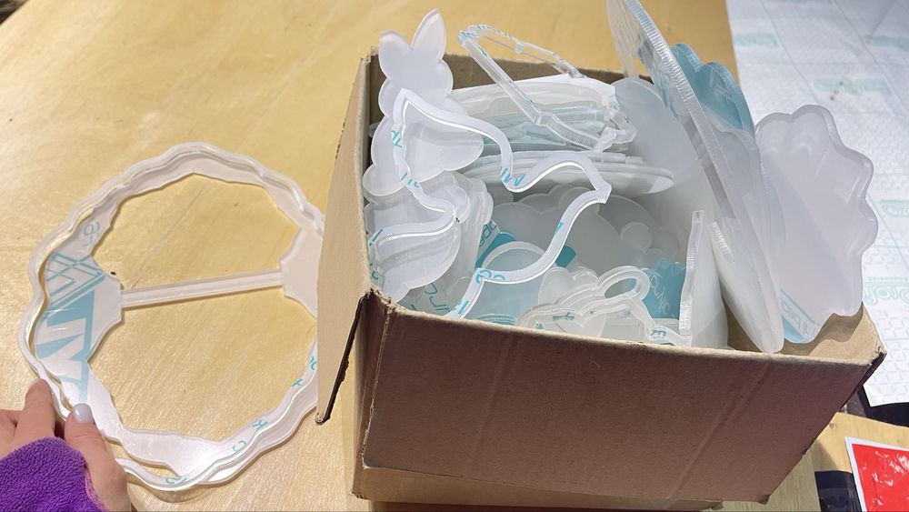 Набор фигурок/заготовок из акрила 8 мм (в пленке)