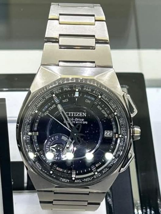Zegarek Citizen CC3097-52E Zegarek męski Satellite Wave Super Titanium  Tytanowy Eco-Drive