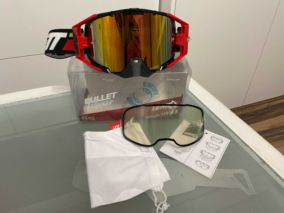 Gogle LEATT Velocity 6.5 mx new (cross,quad,enduro,mtb,dh, ski)
