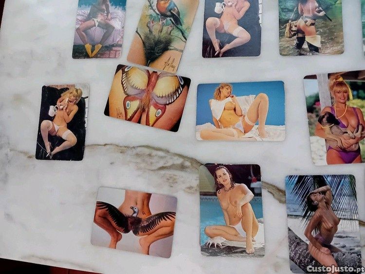 Conjunto de 41 Calendários de Bolso Antigos