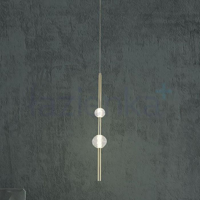 Lampa Sufitowa wisząca Light Prestige Vaku Tuba 8W LED 4000K 120 cm Złota