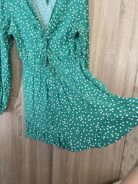 Zielony kombinezon w kropki rozmiar L New Yorker
