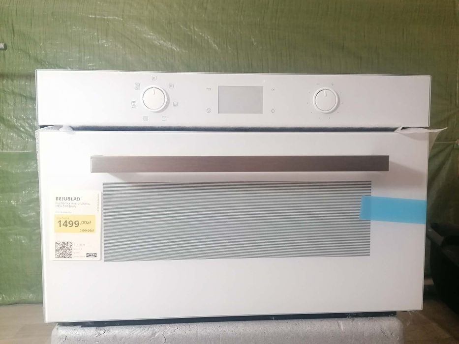 Zupełnie nową mikrofalówka biała z funkcją pieczenia Ikea bejublad