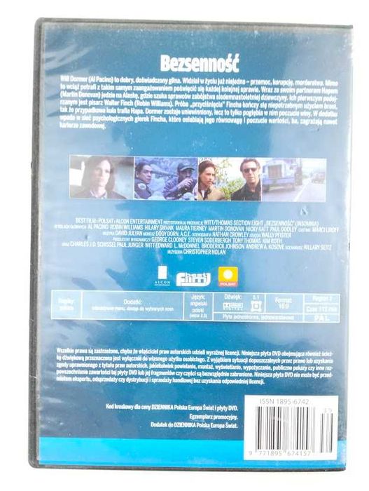 Bezsenność film DVD