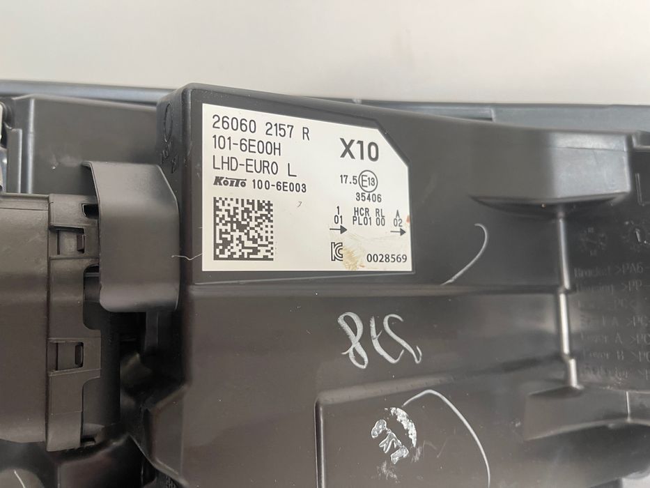 Renault Zoe I Lift Led Pure Vision Lampa Prawa Lewa Komplet Lamp