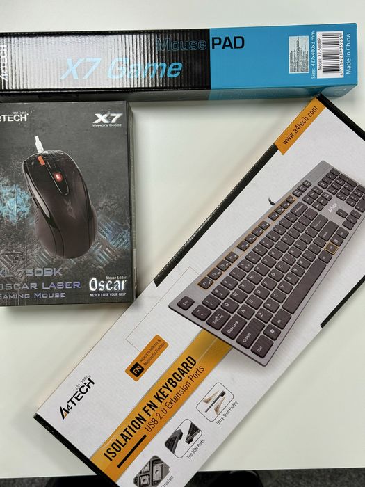 Комплект клавіатура+мишка+килим A4tech