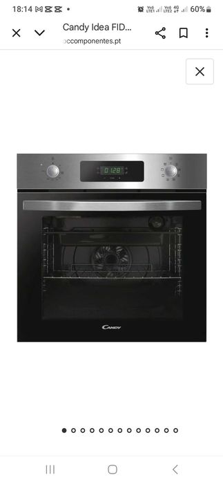 Forno de Encastre Candy 70L Inox FIDCPX625L