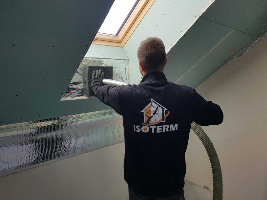 Ocieplenie poddasza - Skosy Strop Stropodach , Izolacje celuloza wełna