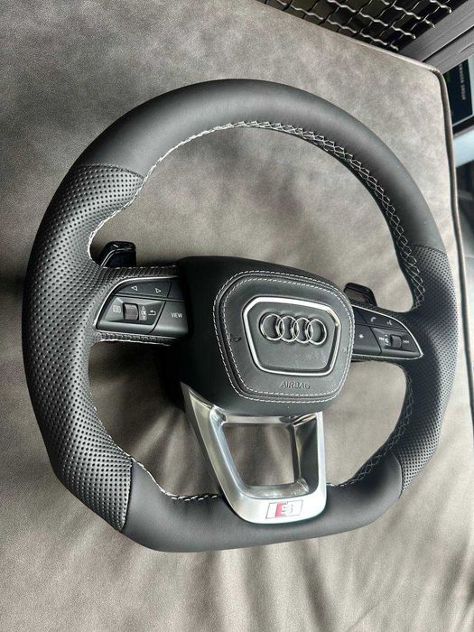 Спортивне карбонове кермо,підігрів KLR / HOD руль  Audi SQ3 SQ5 SQ7 SQ8 RSQ8