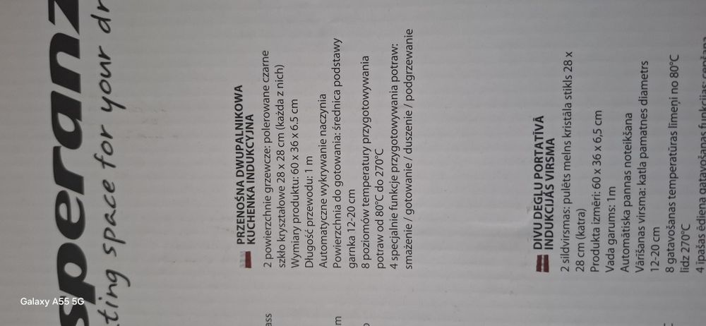 Kuchenka indukcyjna przenośna
