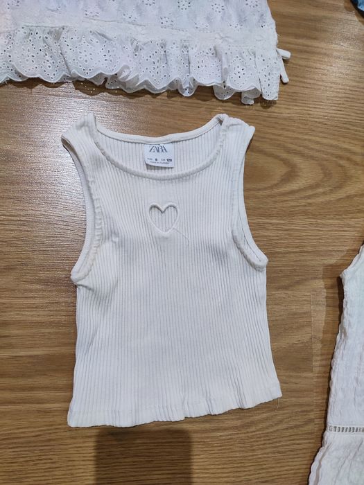 Blusas/tops alças/ cavas menina 7 e 8 anos