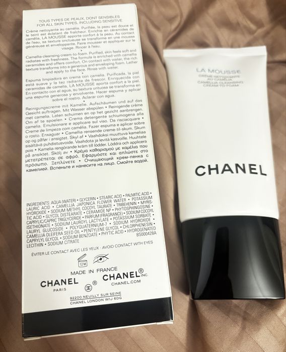 CHANEL LA MOUSSE Camellia 150 ml – oczyszczający krem-pianka