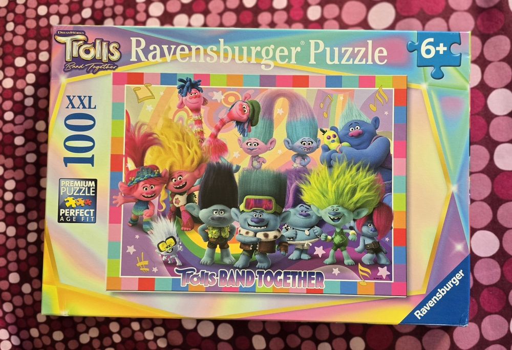Puzzle 100 peças - Trolls - 6+ Como Novo
