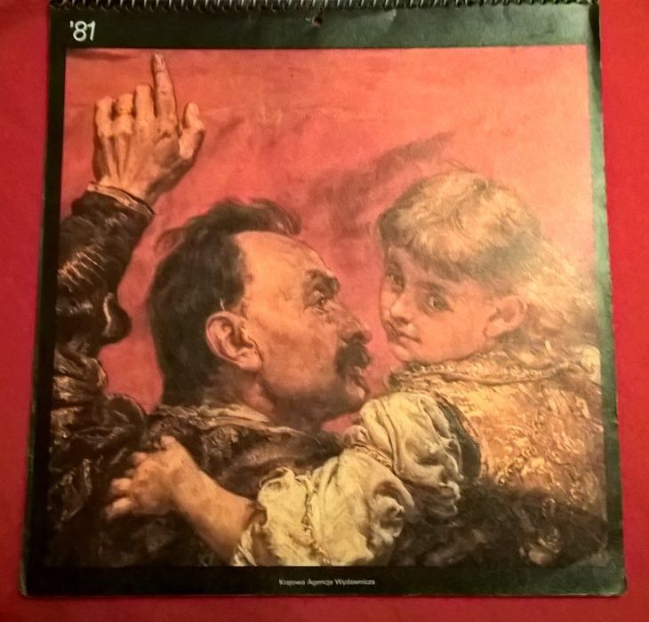 Kalendarz 1981 rok - Matejko obrazy - unikat!